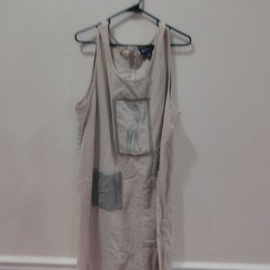 Women's Beige Sleeveless Top